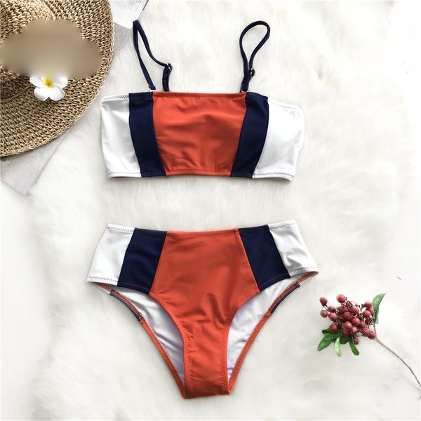 designer bikini swimwear for women tricolor bandeau bikini sets women patchwork mid waist adjustable two pieces 2019 girl beach swimsuits, White;black
designer bikini swimwear for women tricolor bandeau bikini sets women patchwork mid waist adjustable two pieces 2019 girl beach swimsuits, White;black