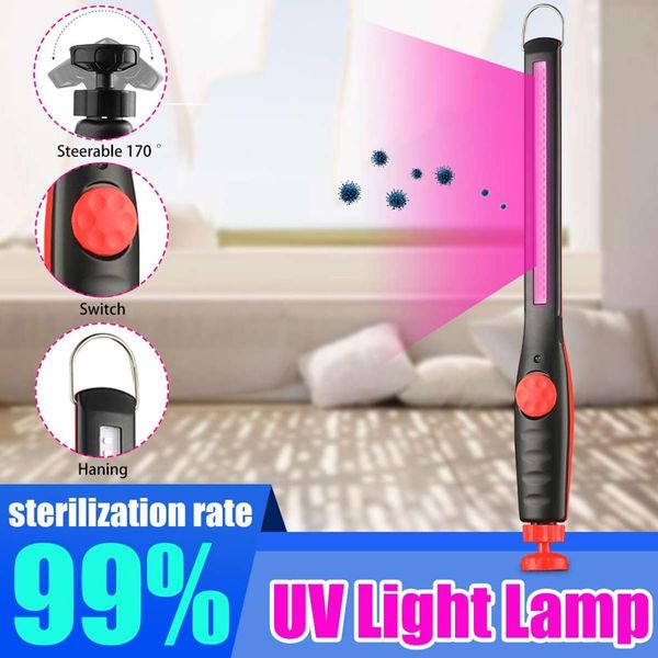30led handheld ultraviolet sterilizer lamp disinfection lamps uv sterilizer portable uvc germicidal rod bactericidal lights, Black;white
30led handheld ultraviolet sterilizer lamp disinfection lamps uv sterilizer portable uvc germicidal rod bactericidal lights, Black;white