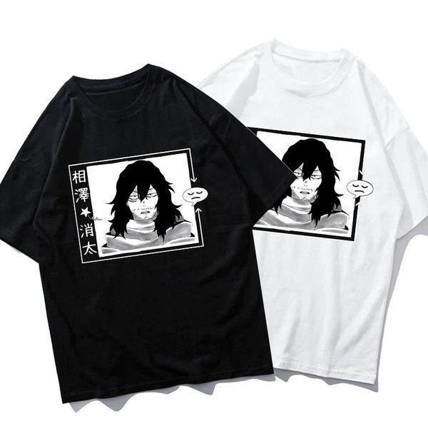 sleepy s aizawa t-shirt my hero academia boku no hero anime loose short sleeve cute women t-shirt, White;black
sleepy s aizawa t-shirt my hero academia boku no hero anime loose short sleeve cute women t-shirt, White;black