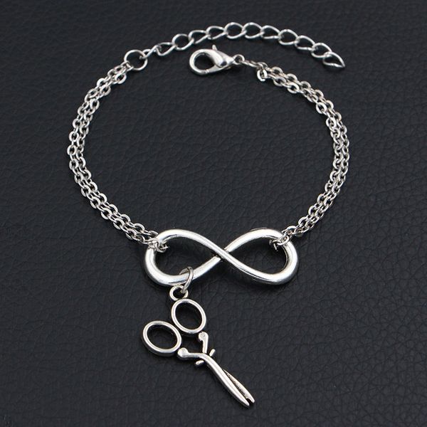 2019 new women men fashion jewelry barber scissors scalpel charms bracelets antique silver diy handmade infinity love link chain bangles, Golden;silver
2019 new women men fashion jewelry barber scissors scalpel charms bracelets antique silver diy handmade infinity love link chain bangles, Golden;silver