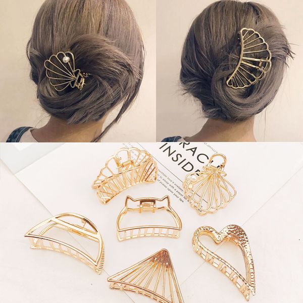 fashion girls clamps hair crab metal gold hair clip claw geometric pins accessories pins clips for women
fashion girls clamps hair crab metal gold hair clip claw geometric pins accessories pins clips for women