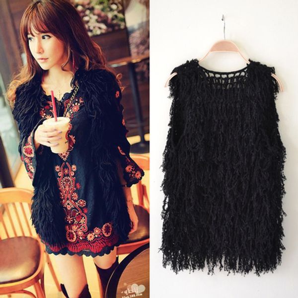 handmade crochet cardigan 2018 autumn winter vintage hollow out tassel sleeveless women sweater vest black kardigan sueter 2130, White;black
handmade crochet cardigan 2018 autumn winter vintage hollow out tassel sleeveless women sweater vest black kardigan sueter 2130, White;black