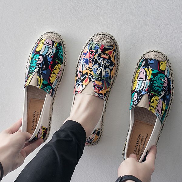 chinese style embroidery men's lazy linen leisure cloth shoes old beijing men's canvas shoes male espadrille fisherman, Black
chinese style embroidery men's lazy linen leisure cloth shoes old beijing men's canvas shoes male espadrille fisherman, Black