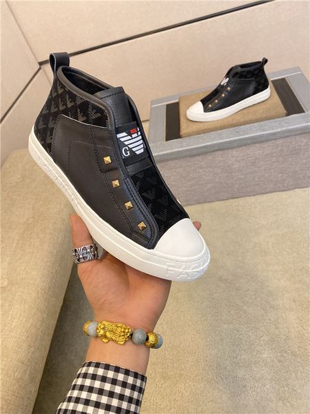 men shoe design training shoes design luxury sneaker casual shoes travel sneakers with box, Black