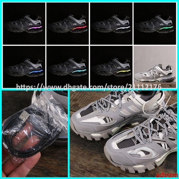 led colorful lights release 3.0 tess s paris track men gomma maille black for women triple s clunky sneaker casual shoes authentic designer
led colorful lights release 3.0 tess s paris track men gomma maille black for women triple s clunky sneaker casual shoes authentic designer