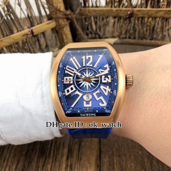 new saratoge v45 sc dt yachting 5n mens automatic watch rose gold case blue dial blue leather strap gents sport watches 6 colors, Slivery;brown
new saratoge v45 sc dt yachting 5n mens automatic watch rose gold case blue dial blue leather strap gents sport watches 6 colors, Slivery;brown