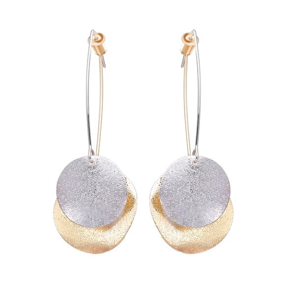 fashion size metal sequin long drop earrings for women brincos two-tone round dangle earring vintage accessories christmas gift, Silver
fashion size metal sequin long drop earrings for women brincos two-tone round dangle earring vintage accessories christmas gift, Silver