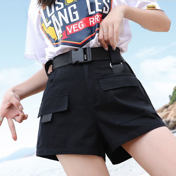 high waist wide leg cargo women shorts with belt black shorts ladies plus size xxxl 2019 summer bf style casual clothes female, White;black
high waist wide leg cargo women shorts with belt black shorts ladies plus size xxxl 2019 summer bf style casual clothes female, White;black