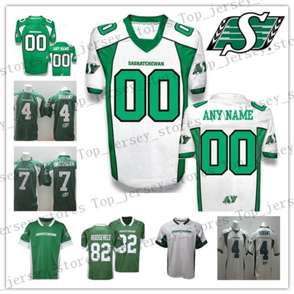 custom saskatchewan roughriders any name number 4 durant bagg 6 rob bagg 36 dave ridgway 82 jason clermont 8 young cfl football jerseys, Black;red