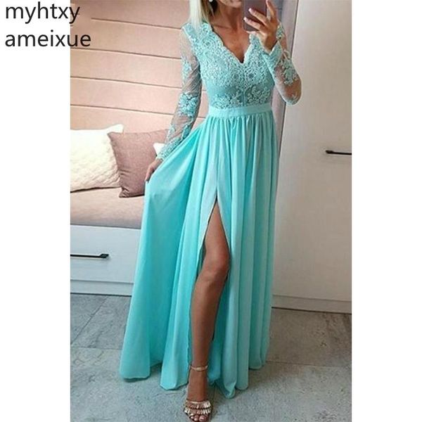 2019 simple long sleeve evening dress high side slit prom dresses with appliques fashion full sleeves evening gowns, White;black
2019 simple long sleeve evening dress high side slit prom dresses with appliques fashion full sleeves evening gowns, White;black