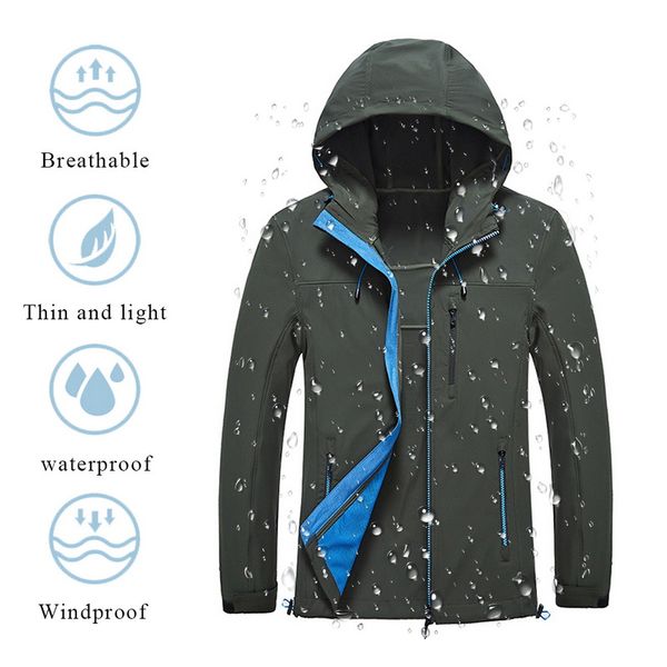 monerffi waterproof jacket windproof lightweight hooded outdoor sportswear breathable and quick-drying windbreaker jacket, Black
monerffi waterproof jacket windproof lightweight hooded outdoor sportswear breathable and quick-drying windbreaker jacket, Black
