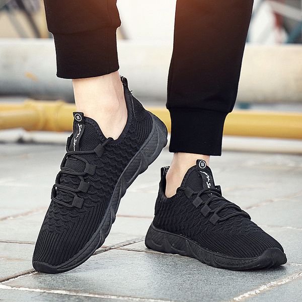 new mesh men casual shoes lace-up men shoes comfortable breathable sneakers walking sneakers tenis feminino zapatos, Black
new mesh men casual shoes lace-up men shoes comfortable breathable sneakers walking sneakers tenis feminino zapatos, Black