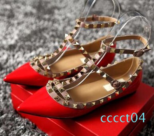 2018brand women pumps pointed toe flat fashion women shoes rivets genuine leather ankle strap sandals shoes 33-43 ct04, Black
2018brand women pumps pointed toe flat fashion women shoes rivets genuine leather ankle strap sandals shoes 33-43 ct04, Black