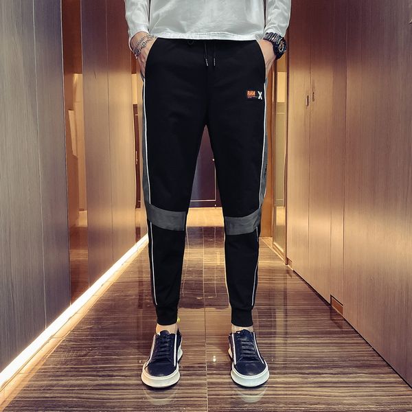 2019 men's spring autumn pockets hip hop harem pants casual korean joggers trouers, Black
2019 men's spring autumn pockets hip hop harem pants casual korean joggers trouers, Black