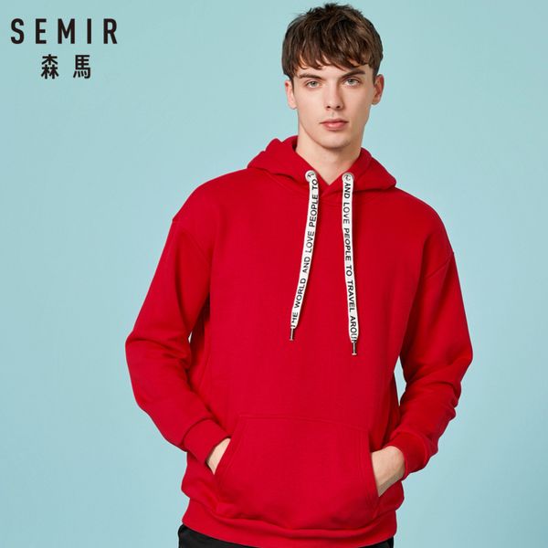 semir men fleece-lined hooded sweatshirt with kangaroo pocket pullover hoodie with lined drawstring hood ribbing cuff and hem, Black
semir men fleece-lined hooded sweatshirt with kangaroo pocket pullover hoodie with lined drawstring hood ribbing cuff and hem, Black