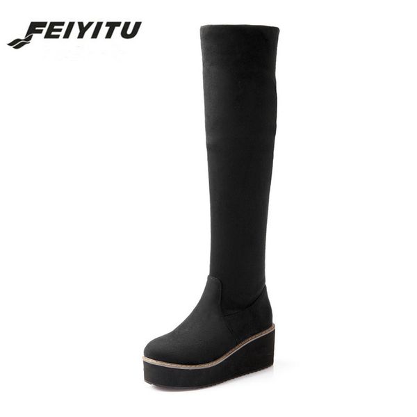 feiyitu new fall fashion elastic knee boots female platform boots large size shoes women motorcycle black blue red
feiyitu new fall fashion elastic knee boots female platform boots large size shoes women motorcycle black blue red