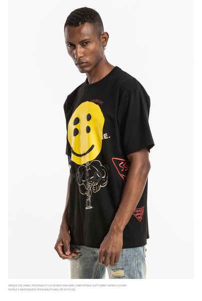 2020 mens designer t shirts new tide brand men's smile multi-element printing short-sleeved men's t-shirt summer short-sleeved t-s, White;black
2020 mens designer t shirts new tide brand men's smile multi-element printing short-sleeved men's t-shirt summer short-sleeved t-s, White;black