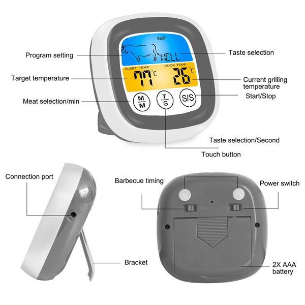 food cooking bbq thermometer with six probes and timer for oven meat grill app control dropshipping household thermometers
food cooking bbq thermometer with six probes and timer for oven meat grill app control dropshipping household thermometers