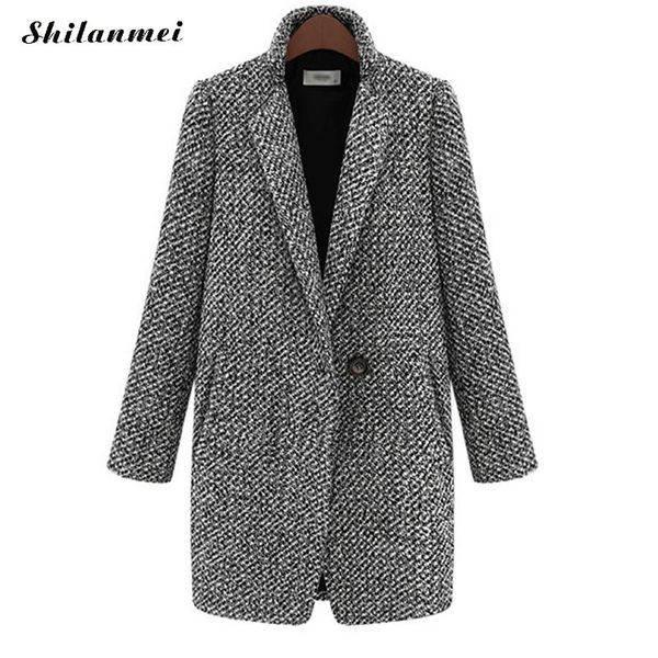 spring autumn women's wool coat fashion long woolen coat slim fit female autumn winter wool 7xl 6xl 5xl, Black
spring autumn women's wool coat fashion long woolen coat slim fit female autumn winter wool 7xl 6xl 5xl, Black