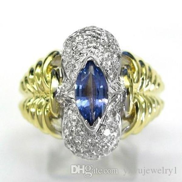 luxury 925 sterling silver two-tone 18k gold ring marquise cut blue sapphire diamond cz ring women's wedding engagement ring size 5-12
luxury 925 sterling silver two-tone 18k gold ring marquise cut blue sapphire diamond cz ring women's wedding engagement ring size 5-12