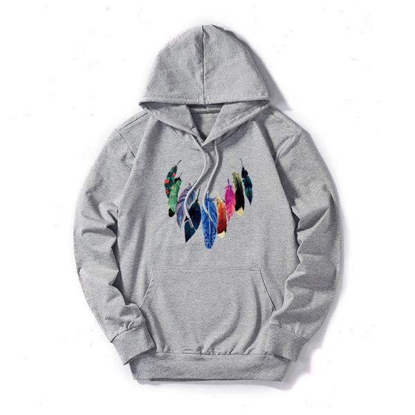 men designer feather print hoodie 2019 brand solid color thin regular hoodies couple luxury long sleeve clothing, Black
men designer feather print hoodie 2019 brand solid color thin regular hoodies couple luxury long sleeve clothing, Black