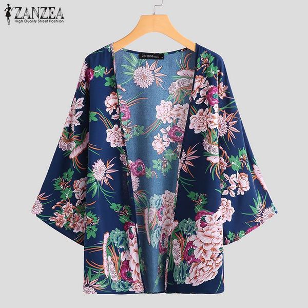 zanzea 2019 casual printed cardigan kimono women's summer blouse kaftan floral shirt female casual half sleeve sunscreen tunic, White
zanzea 2019 casual printed cardigan kimono women's summer blouse kaftan floral shirt female casual half sleeve sunscreen tunic, White