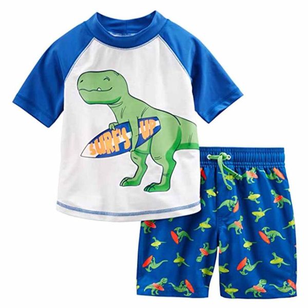 1-8years baby kids boys clothes short sleeve cartoon dinosaur print t-shirt +shorts outfits set sports suit for boy, White
1-8years baby kids boys clothes short sleeve cartoon dinosaur print t-shirt +shorts outfits set sports suit for boy, White