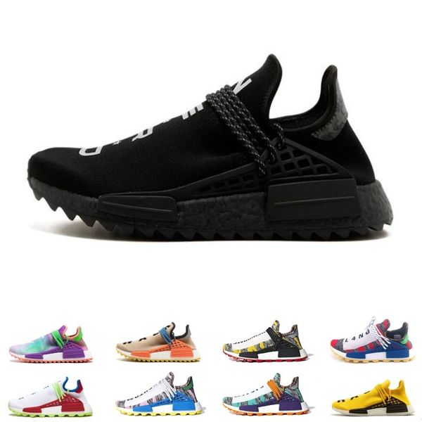 designer human race hu trail pharrell williams x nerd men running shoes black white solar pack mens trainers women sports sneaker size 36-47 
designer human race hu trail pharrell williams x nerd men running shoes black white solar pack mens trainers women sports sneaker size 36-47