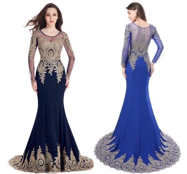 mermaid sheer long sleeves prom dresses jewel lace appliqued sequined illusion sweep train formal evening party gowns dh4136, Black
mermaid sheer long sleeves prom dresses jewel lace appliqued sequined illusion sweep train formal evening party gowns dh4136, Black