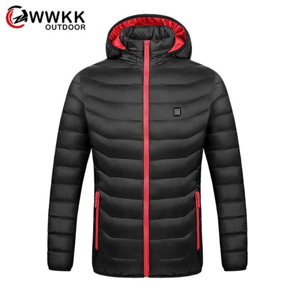 men quality keep warm protection coats smart heating clothes charging full body electric cotton outdoor travel trekking climbing, Blue;black
men quality keep warm protection coats smart heating clothes charging full body electric cotton outdoor travel trekking climbing, Blue;black