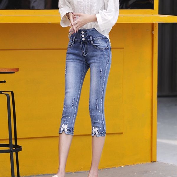 summer skinny denim capris women fashion mid waist casual ripped hole calf-length denim pant ladies pencil jeans mujer 2020, Blue
summer skinny denim capris women fashion mid waist casual ripped hole calf-length denim pant ladies pencil jeans mujer 2020, Blue