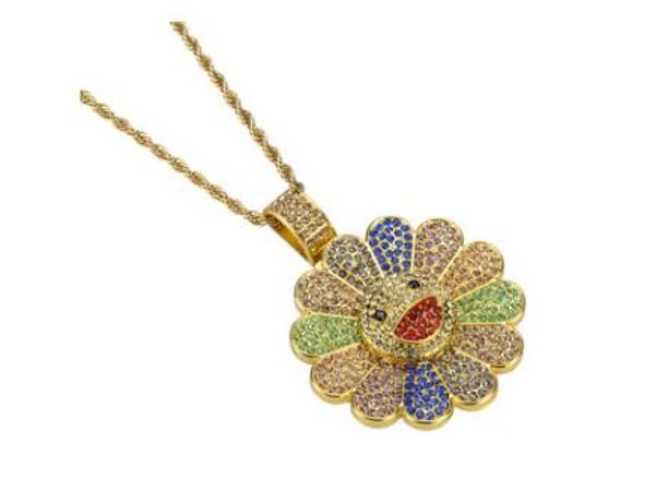 new european and american fashion trend personality original sunflower diamond rotary accessories hip hop jewelry pendant, Silver
new european and american fashion trend personality original sunflower diamond rotary accessories hip hop jewelry pendant, Silver