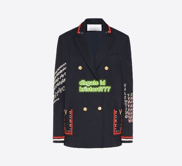 Women embroidered gabardine bead blazer letter beading the qulaity coat uit ca ual long leeve jacket
Women embroidered gabardine bead blazer letter beading the qulaity coat uit ca ual long leeve jacket