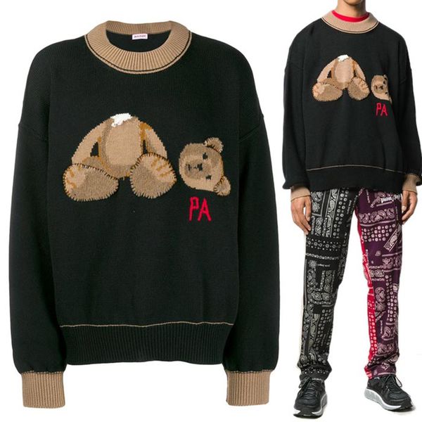 19FW Luxury Autumn Winter Europe Italy Broken Bear Towel Embroidery Tassels Sweater Fashion Men Clothes Pullover Sweatshirt Women Sweaters
19FW Luxury Autumn Winter Europe Italy Broken Bear Towel Embroidery Tassels Sweater Fashion Men Clothes Pullover Sweatshirt Women Sweaters
