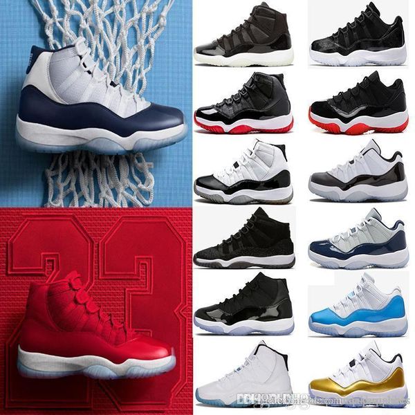 with box Men 11 11s Prom Night Basketball Shoes Easter Gym Red Midnight Navy PRM Heiress Barons Closing Concord Bred Ceremony sneakers
with box Men 11 11s Prom Night Basketball Shoes Easter Gym Red Midnight Navy PRM Heiress Barons Closing Concord Bred Ceremony sneakers
