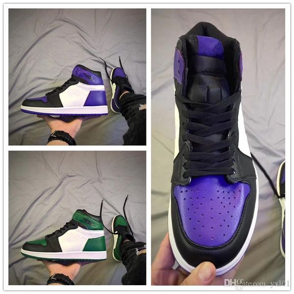 arrived new jumpman 1 black court purple pine green sports basketball shoes for women mens 1s fashion trainers sneakers size 36-46
arrived new jumpman 1 black court purple pine green sports basketball shoes for women mens 1s fashion trainers sneakers size 36-46