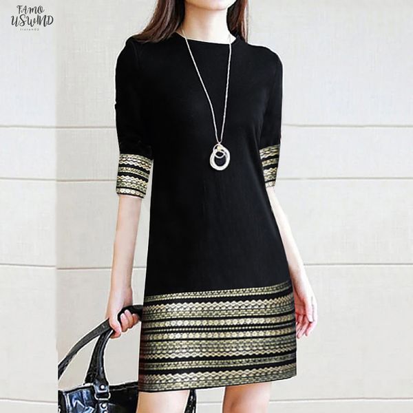 fashion womens casual vintage elegant splice middle sleeve easy mini dress elegant robe femme robe longue femme robe vintage, Black;gray
fashion womens casual vintage elegant splice middle sleeve easy mini dress elegant robe femme robe longue femme robe vintage, Black;gray