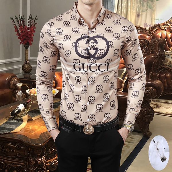 2019 new logistics fashion chemises de marque pour hommes luxury long sleeve shirts medusa shirt english alphabet pattern xxxl, White;black
2019 new logistics fashion chemises de marque pour hommes luxury long sleeve shirts medusa shirt english alphabet pattern xxxl, White;black
