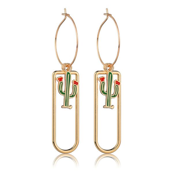 fashion hollow paperclip cactus earrings for women gold color green plant earrings modern creative party jewelry gift, Golden
fashion hollow paperclip cactus earrings for women gold color green plant earrings modern creative party jewelry gift, Golden