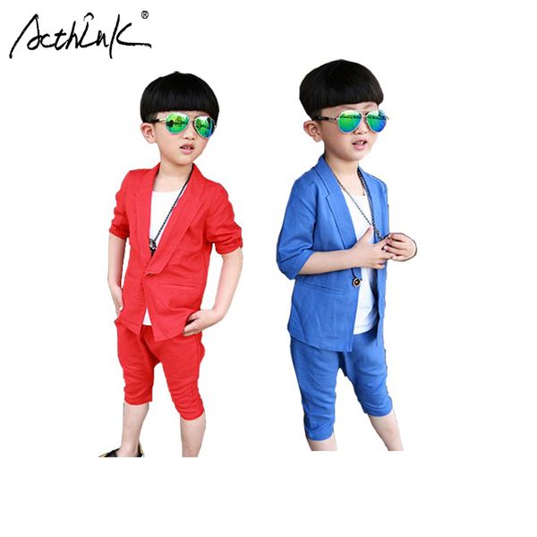 acthink new boys summer linen clothing set kids formal short sleeve blazer suits children loose shorts solid costume for boys, White
acthink new boys summer linen clothing set kids formal short sleeve blazer suits children loose shorts solid costume for boys, White