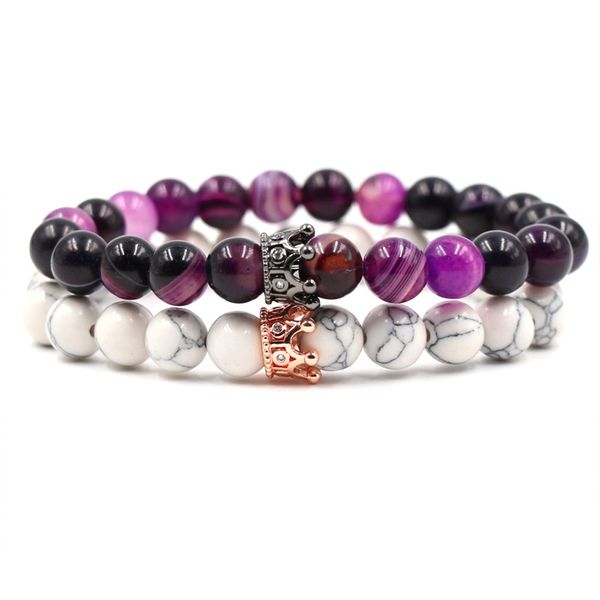 fashion bracelet natural opal white pine beads bracelet bangles women men charm elastic jewelry classic micro inset crown gift, Black
fashion bracelet natural opal white pine beads bracelet bangles women men charm elastic jewelry classic micro inset crown gift, Black