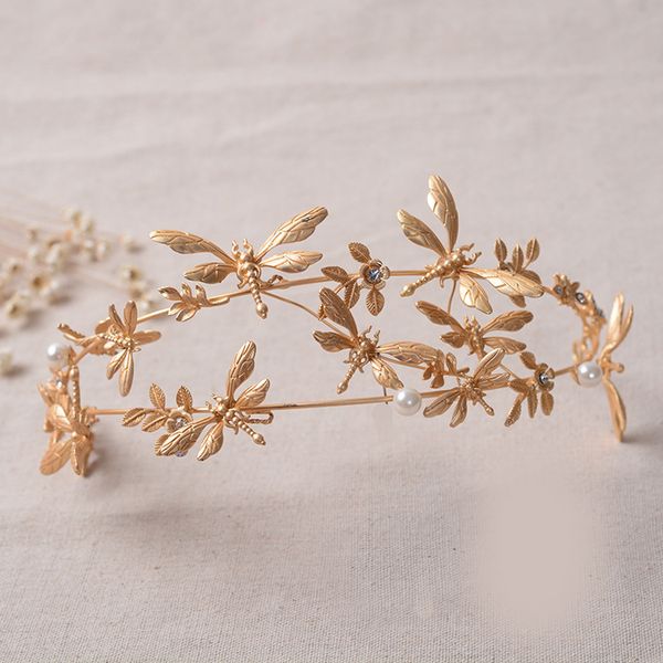 baroque vintage gold dragonfly crysatal pearl bridal tiara wedding hair accessories rhinestone pageant crown bride headdress, Golden;white
baroque vintage gold dragonfly crysatal pearl bridal tiara wedding hair accessories rhinestone pageant crown bride headdress, Golden;white