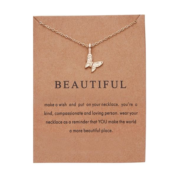2018 fashion jewelry new beautiful butterfly pendant necklace for women girl gift with card christmas new year presents, Golden;silver
2018 fashion jewelry new beautiful butterfly pendant necklace for women girl gift with card christmas new year presents, Golden;silver