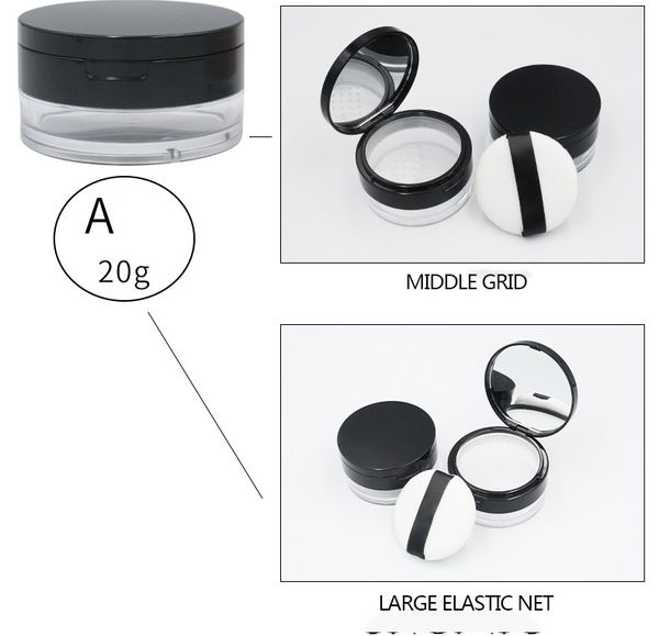 dhl loose powder jar with sifter and powder puff cosmetic plastic loose powder case packaging container 3g 5g 15g 20g
dhl loose powder jar with sifter and powder puff cosmetic plastic loose powder case packaging container 3g 5g 15g 20g