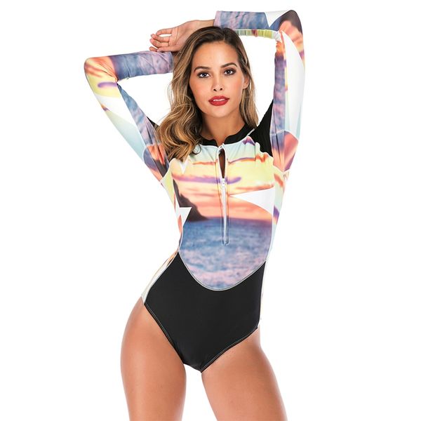 swimming one piece for diving suits printed long sleeve padded bra sunshade polyester rash guards fitness bathing suit swimsuit
swimming one piece for diving suits printed long sleeve padded bra sunshade polyester rash guards fitness bathing suit swimsuit