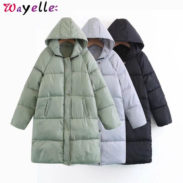 women's down & parkas winter long jazket coat women 2021 thicken warm cotton padded hooded vintage korean chic overcoats female, Black
women's down & parkas winter long jazket coat women 2021 thicken warm cotton padded hooded vintage korean chic overcoats female, Black