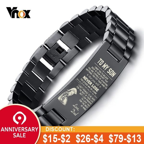 stylish men's to my son bracelets black stainless steel watch band pulseira masculina 21cm us warehouse drop shipping, Golden;silver
stylish men's to my son bracelets black stainless steel watch band pulseira masculina 21cm us warehouse drop shipping, Golden;silver