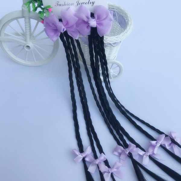 chinese style girl hair accessories girls wig hair accessories children's small braids wigs bow clips baby head, Slivery;white
chinese style girl hair accessories girls wig hair accessories children's small braids wigs bow clips baby head, Slivery;white