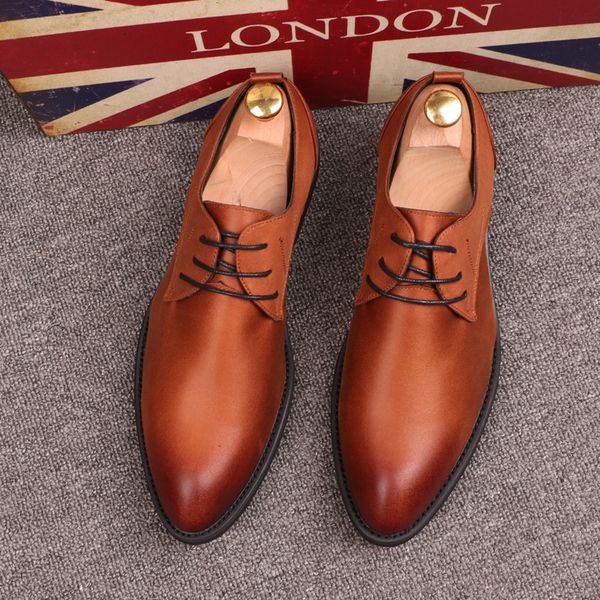 autumn and summer men casual shoes hard-wearing business leather shoes men lace-up trend leather breathable male, Black
autumn and summer men casual shoes hard-wearing business leather shoes men lace-up trend leather breathable male, Black