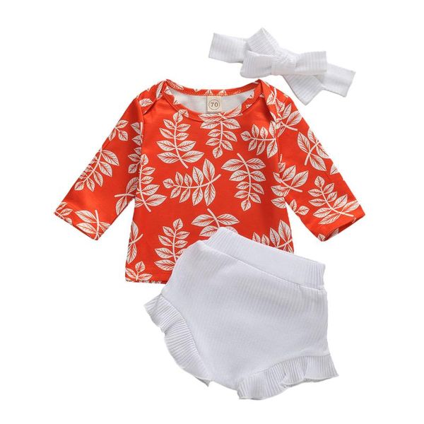 2020 new infants shorts+headband round collar leaf printed toddler summer casual 3pcs clothes outfit, White
2020 new infants shorts+headband round collar leaf printed toddler summer casual 3pcs clothes outfit, White
